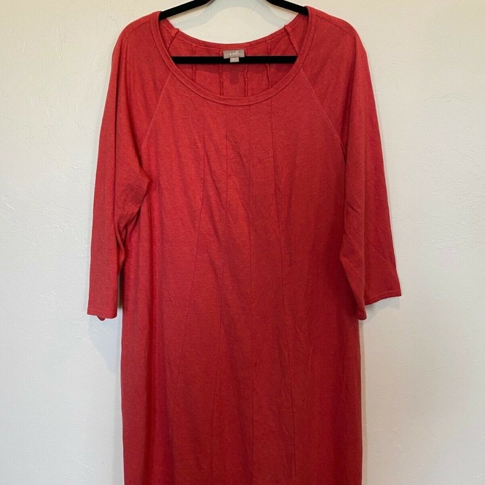 J. Jill Cotton 3/4 Slv SOFT T-Shirt Swing Dress XL